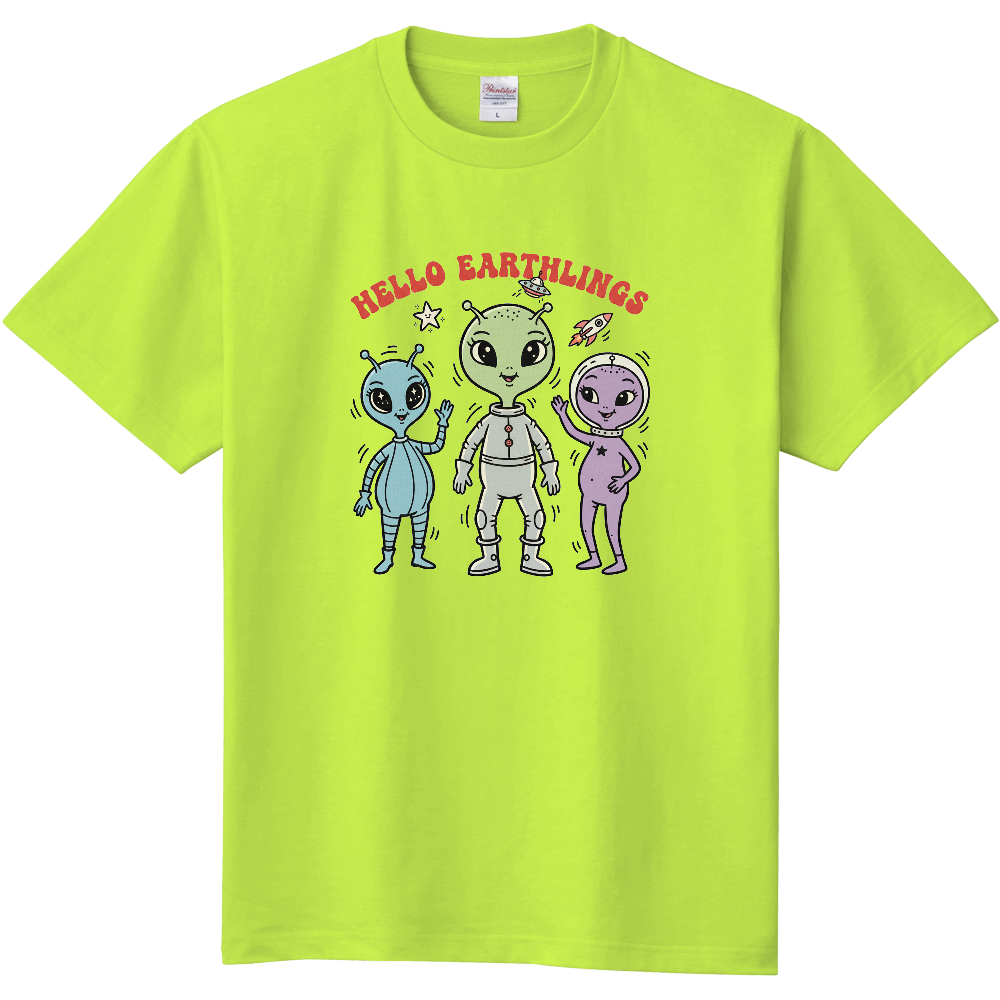 かわいい宇宙人のＴシャツ