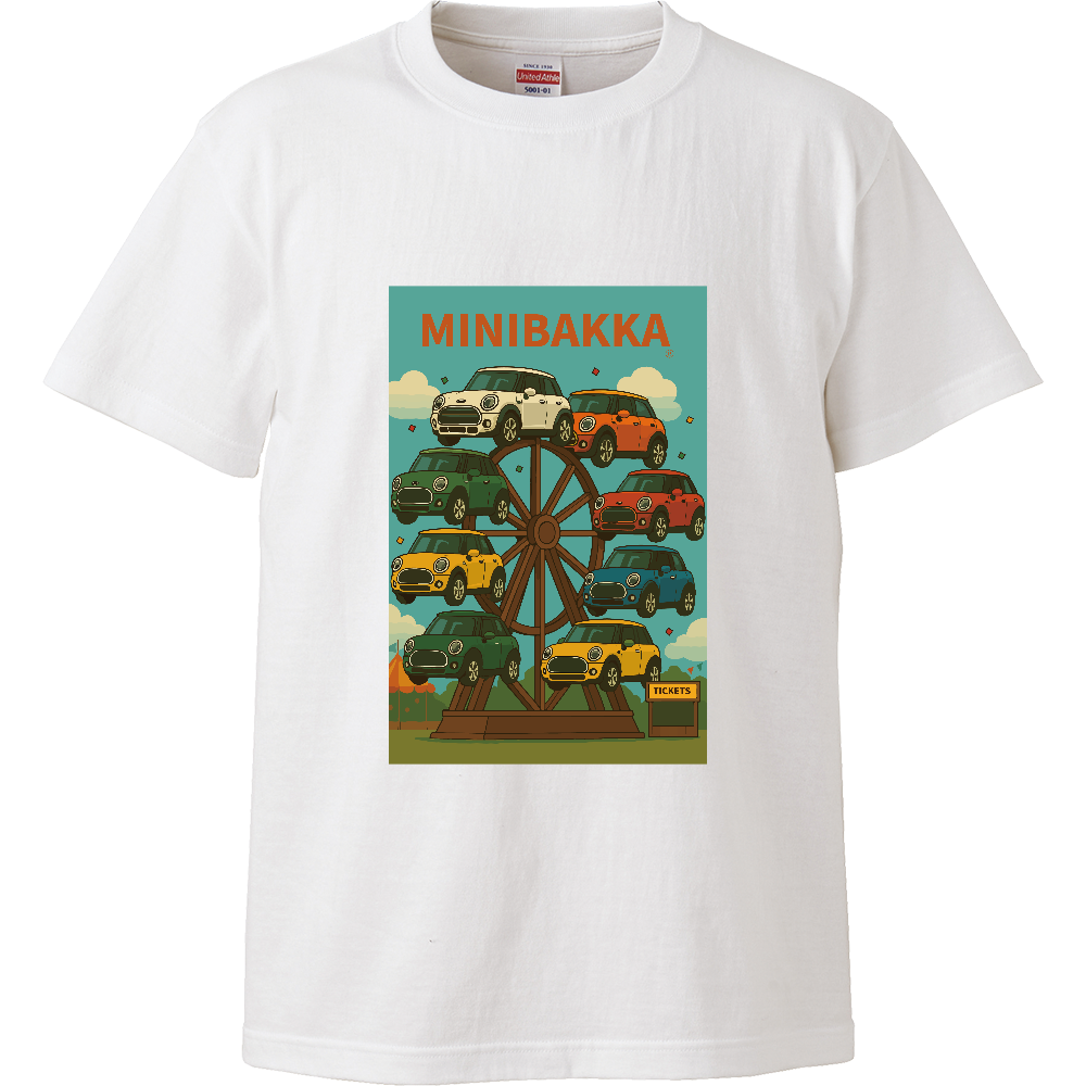 MINIBAKKAオリジナルTシャツ(観覧車/ニューミニ)