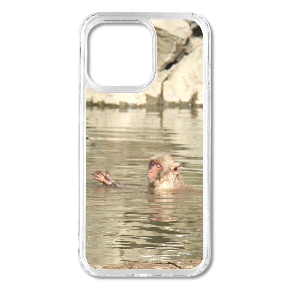 TheJAPAN32 温泉猿  sq-ip-emd-0033  iPhone13Pro MagSafe対応 耐衝撃クリアケース