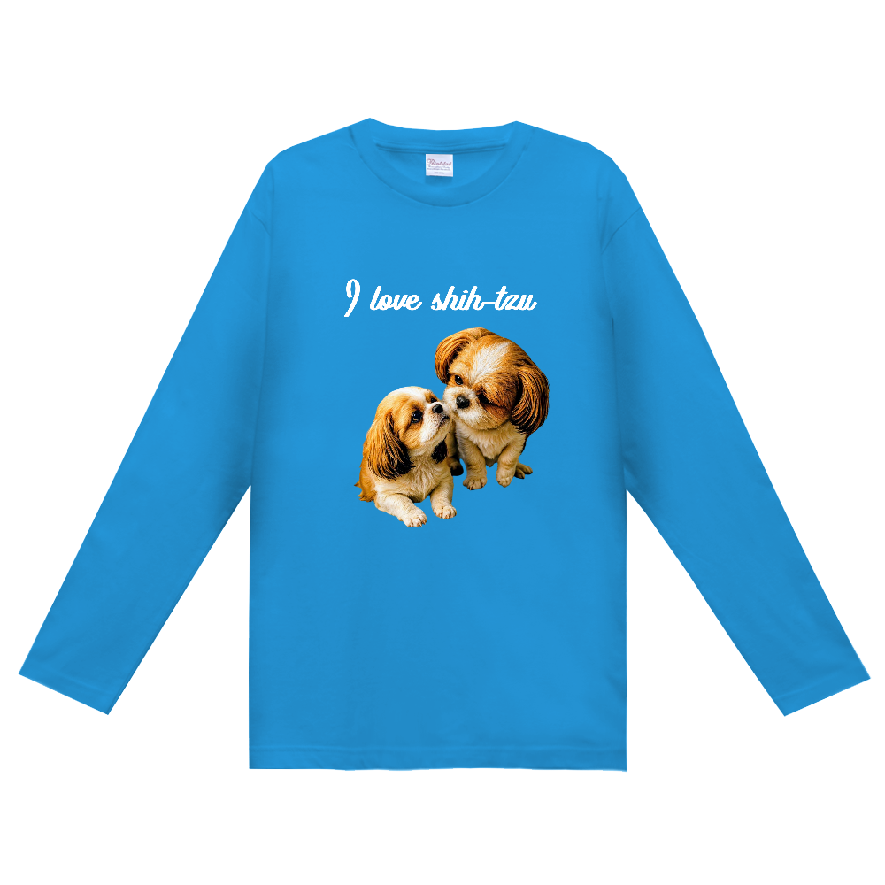 定番長袖Tシャツ（I love shihtzu濃色）