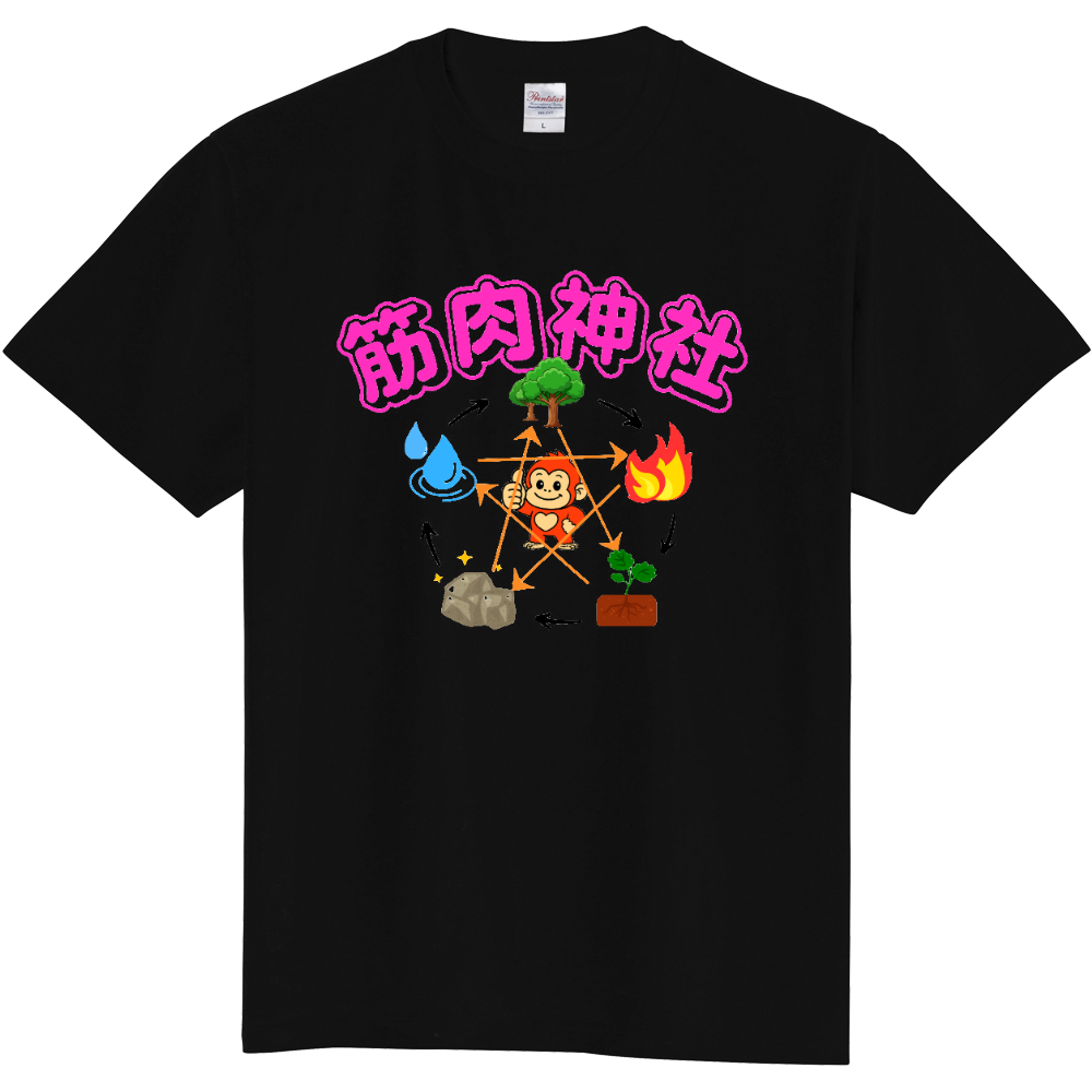 筋肉神社の守り神。赤ゴリ君Black