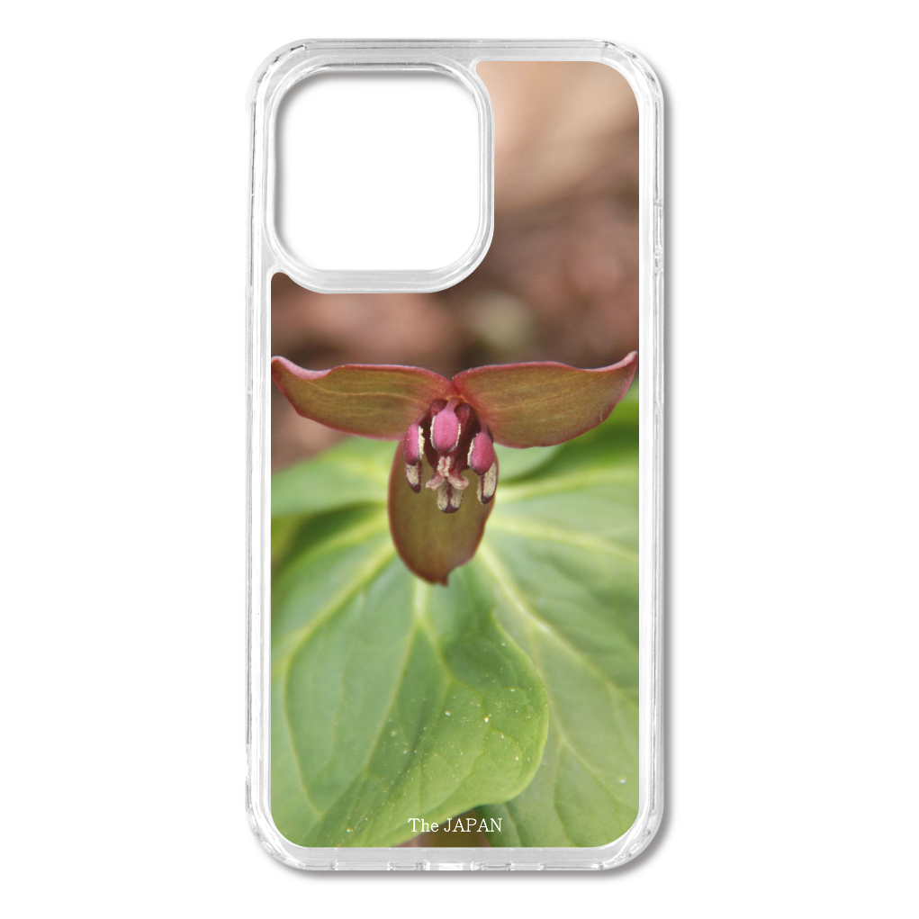 TheJAPAN10 エンレイソウ sq-ip-emd-0011 iPhone13Pro MagSafe対応 耐衝撃クリアケース