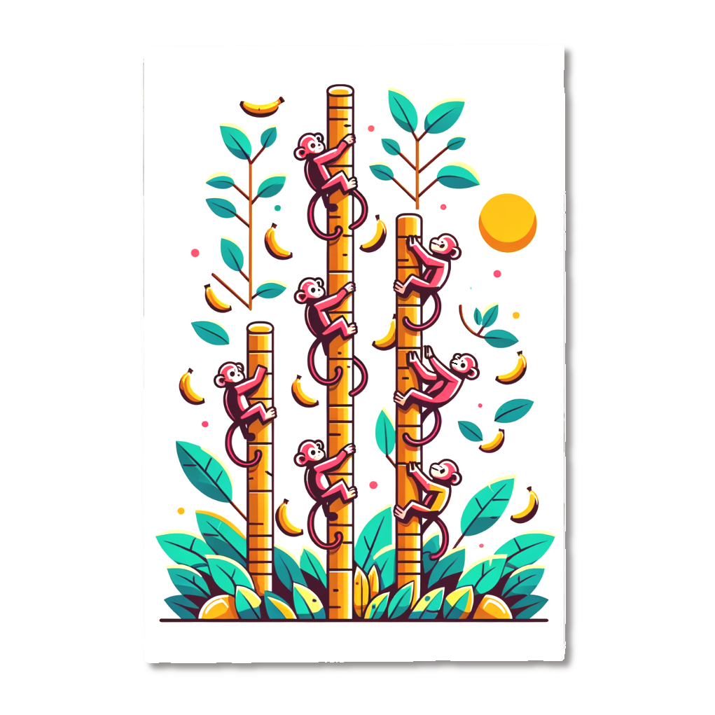 サルの木登り　オリジナル御朱印帳(両面印刷)