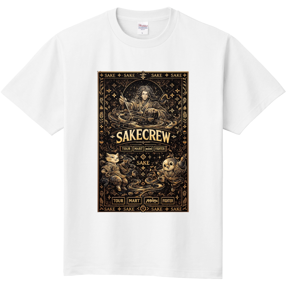 SAKECREW – “GOLDEN MONOGRAM ROYAL” プレミアムアートTシャツNo.2