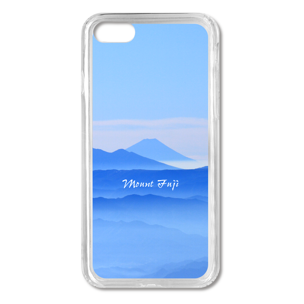 青富士(富士山) iPhone8/SE2/SE3 MagSafe対応 耐衝撃クリアケース