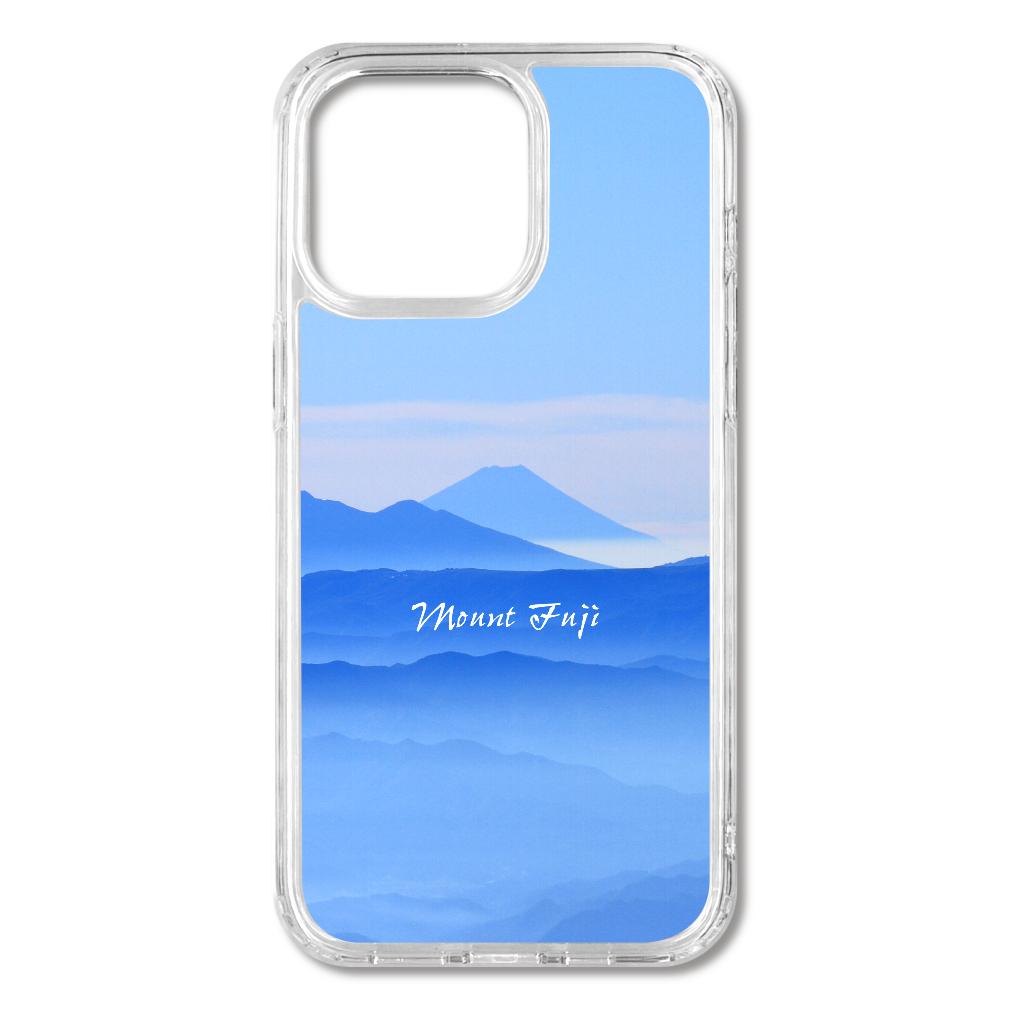 青富士(富士山)　iPhone15ProMax MagSafe対応 耐衝撃クリアケース　sq-ip-hc-0001