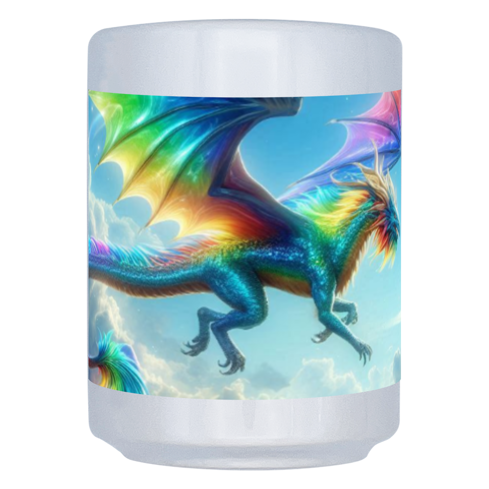 湯呑　「カラフルなドラゴン」