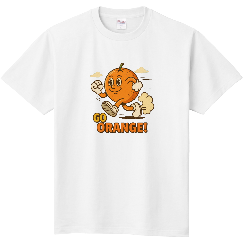 オレンジのTシャツ