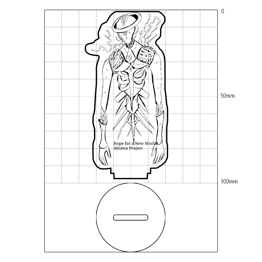 オリジナルクリーチャー　アクリルスタンドシリーズ　アルティミア