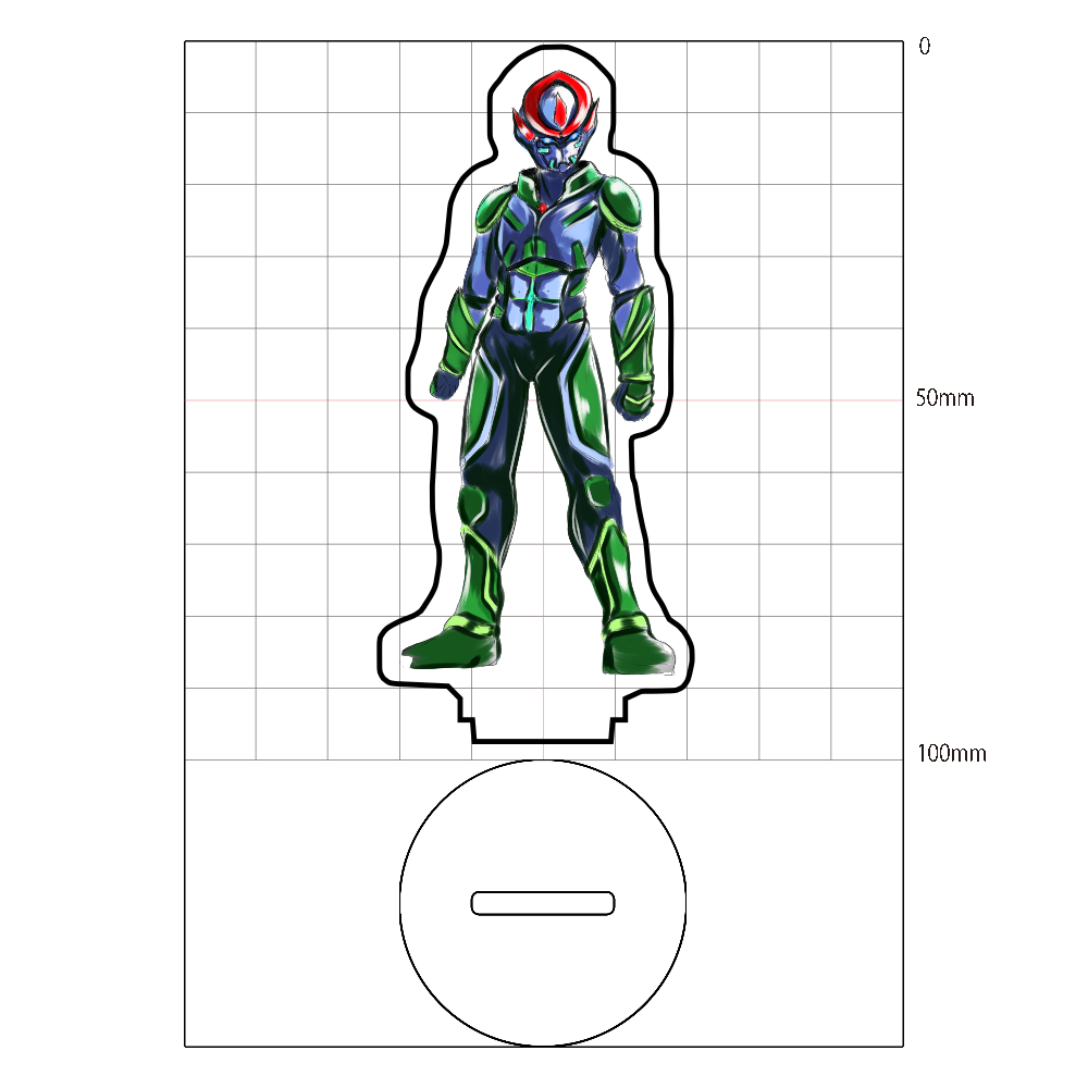 オリジナルヒーロー　アクリルスタンドシリーズ　修善寺竹林闘志・武丸