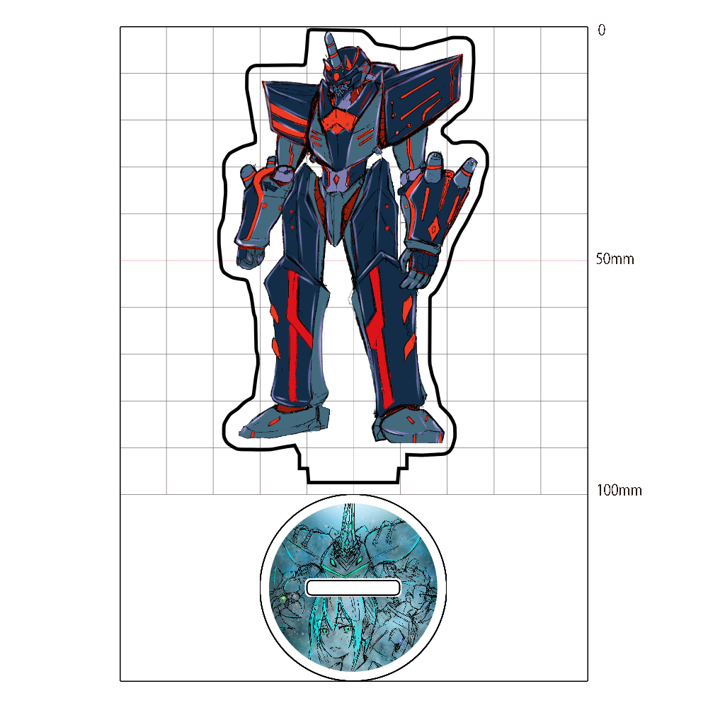 オリジナルロボット　DoLL Last Dream　レッドエナジーカラー　アクリルキーホルダー