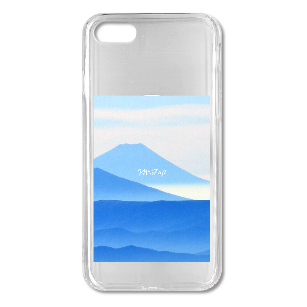 Mt.Fuji 青富士1　iPhone8/SE2/SE3 MagSafe対応 耐衝撃クリアケース