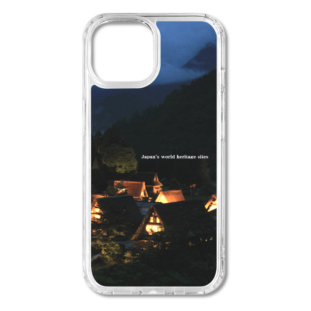 TheJAPAN41 世界遺産 相倉集落 sq-ip-emd-0042 iPhone15 MagSafe対応 耐衝撃クリアケース
