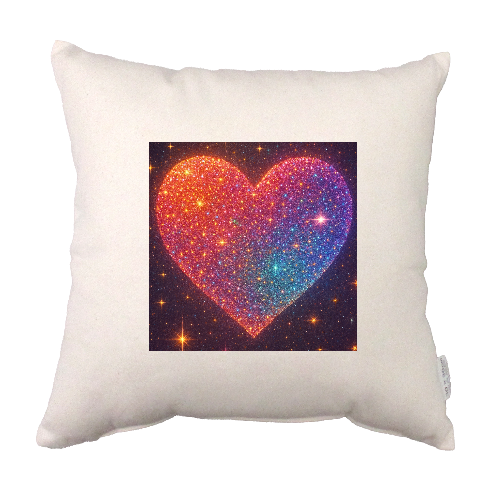 きらきらハートなクッション