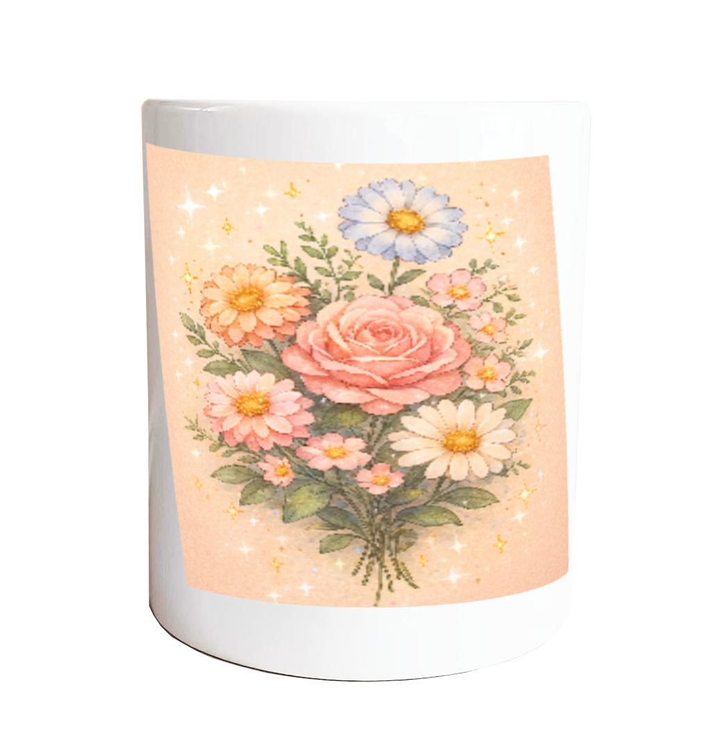 フラワーマグカップ