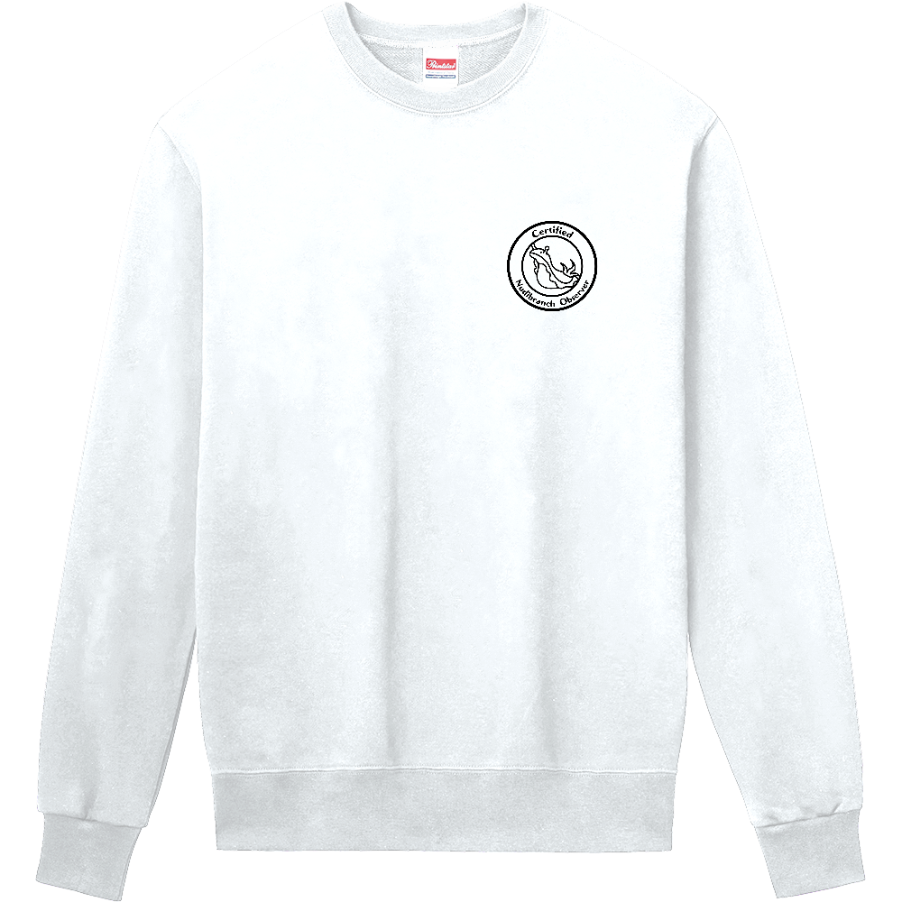 ウミウシトレーナー（黒文字）