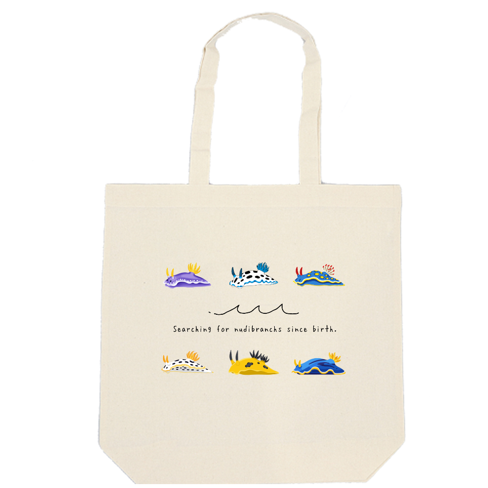 ウミウシトートバッグ（白）