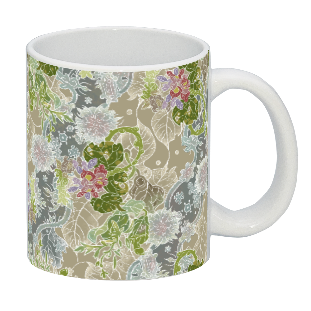 葛と雪　マグカップ