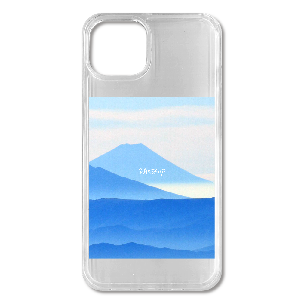 Mt.Fuji 青富士1　iPhone13 MagSafe対応 耐衝撃クリアケース