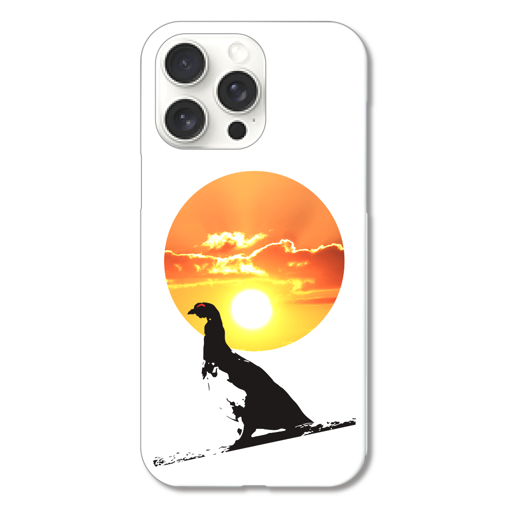 雷鳥オスと太陽　iPhone15 Pro Max (ハードケース)