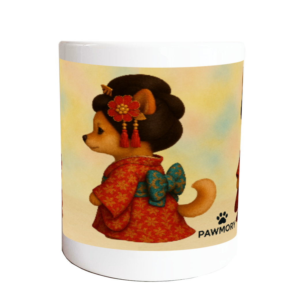 PAWMORY｜雅（みやび）な柴わんこ姫マグ ― 見るたびキュンとする和の世界 ―