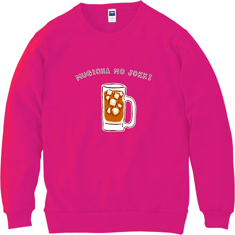 ユーモア夏デザイン「麦茶もジョッキ」