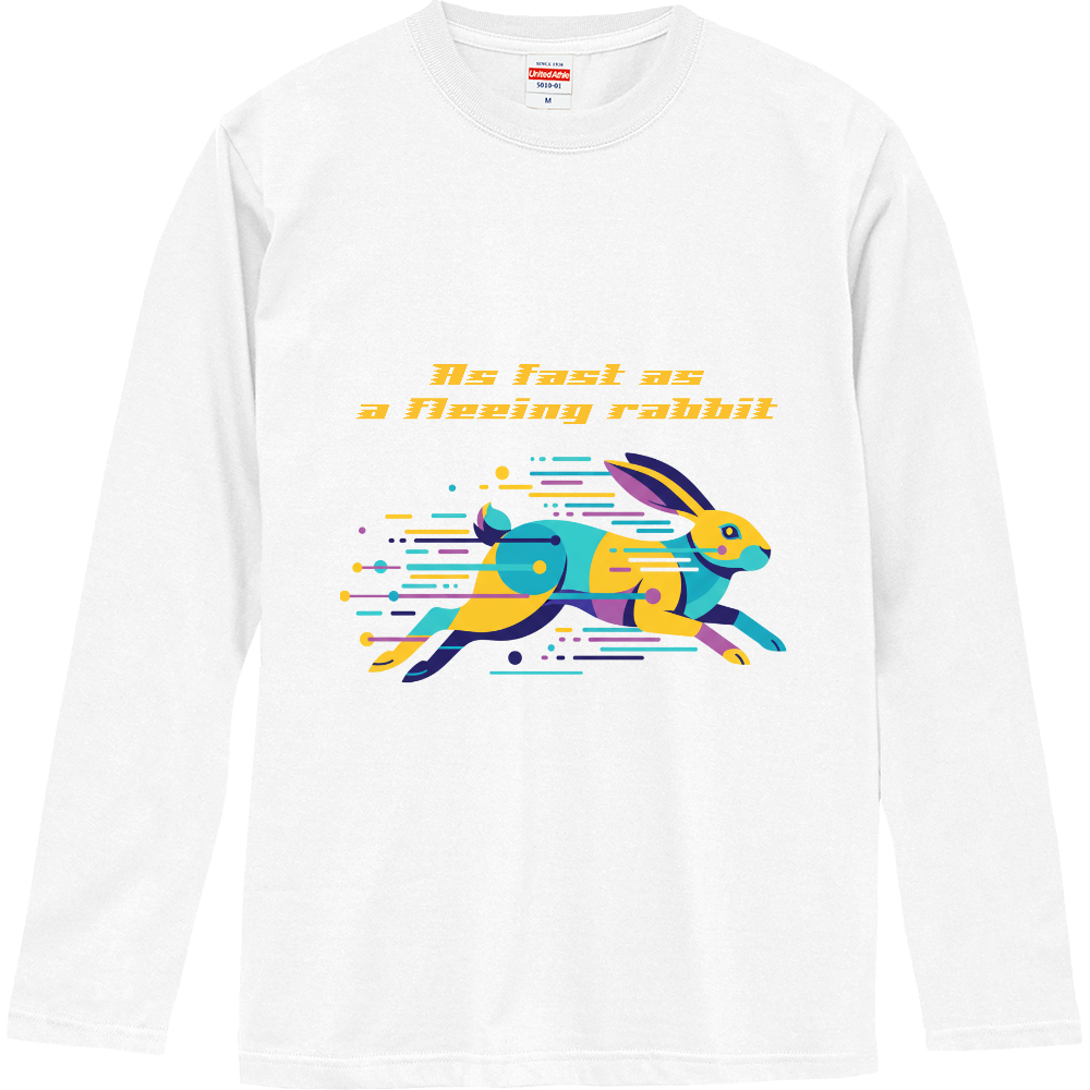 [ロングTシャツ] As fast as a fleeing rabbit