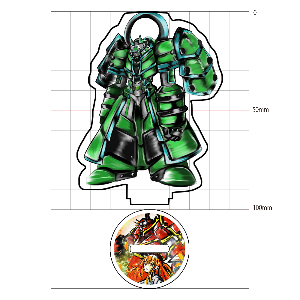 ロストランドアドベンチャー　修善寺千年独鈷編　アクリルスタンド　独鈷オーガ(山葵カラーVer))