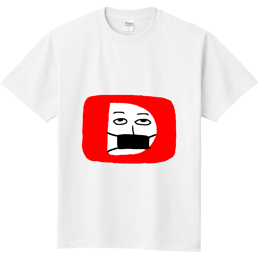 動画サイト風ロゴ Tシャツ