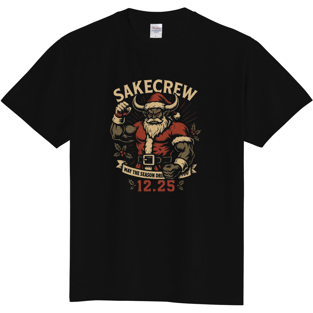サケクルー　12.25 DEVIL SANTA」Tシャツ