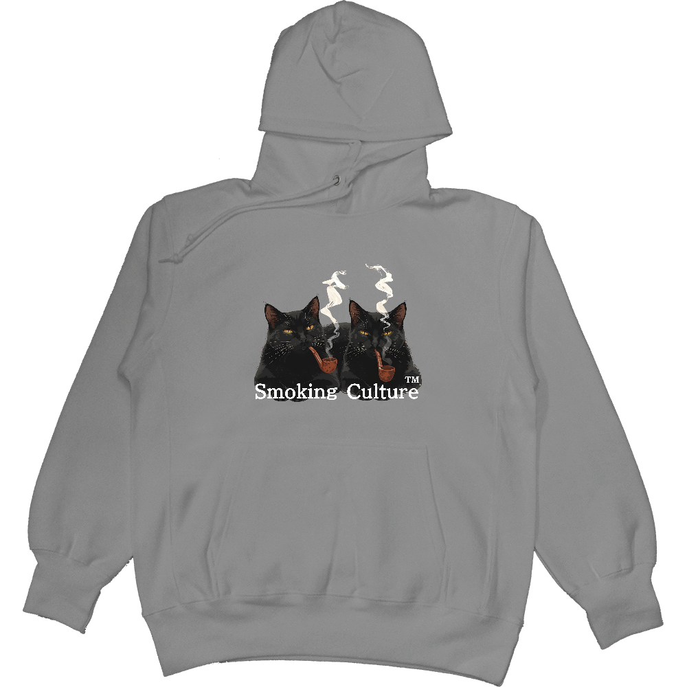 黒猫ストーニャー ヘビーウェイトパーカー ミックスグレー