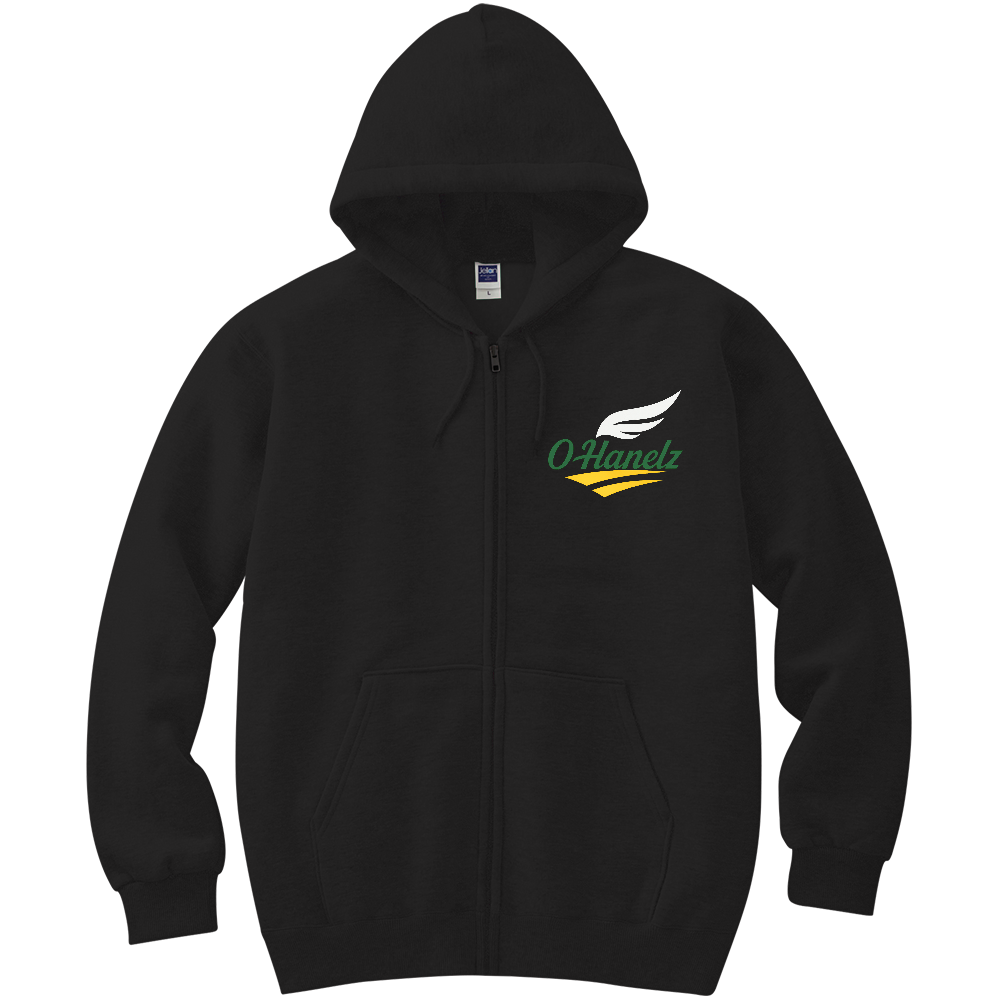 OHanelzシンボルロゴ軽量ジップアップパーカー③