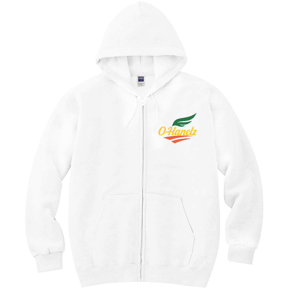 OHanelzシンボルロゴ軽量ジップアップパーカー①