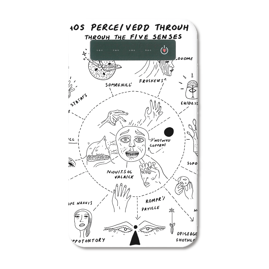 カオス X ★ インジケータ有りモバイルバッテリー（タイプCケーブル付属）