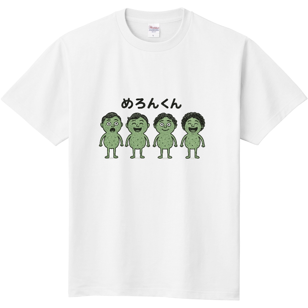 めろんくんTシャツ　4変化 ホワイト