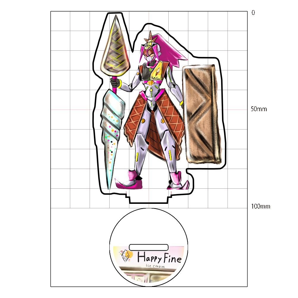 ロストランドアドベンチャー　アクリルスタンドシリーズ　Happyファインガー