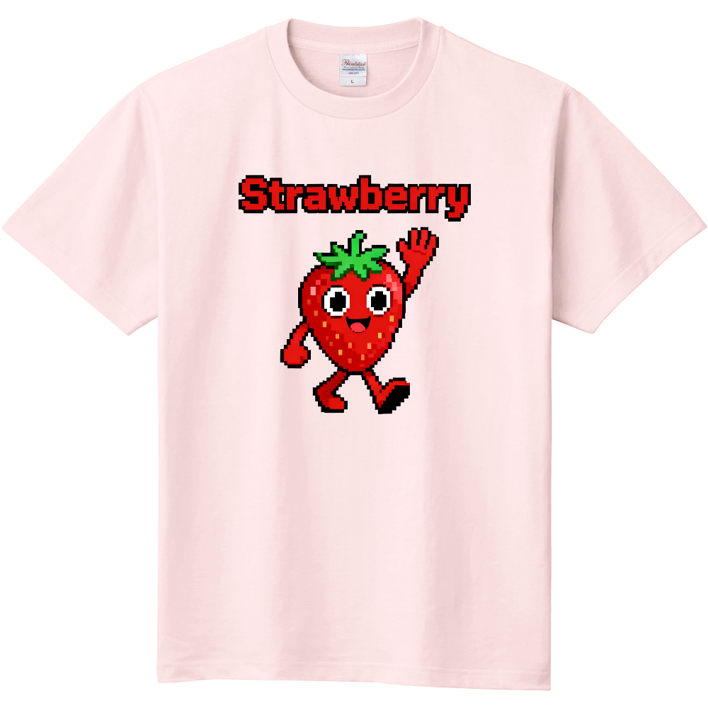 ピクセルイチゴのＴシャツ