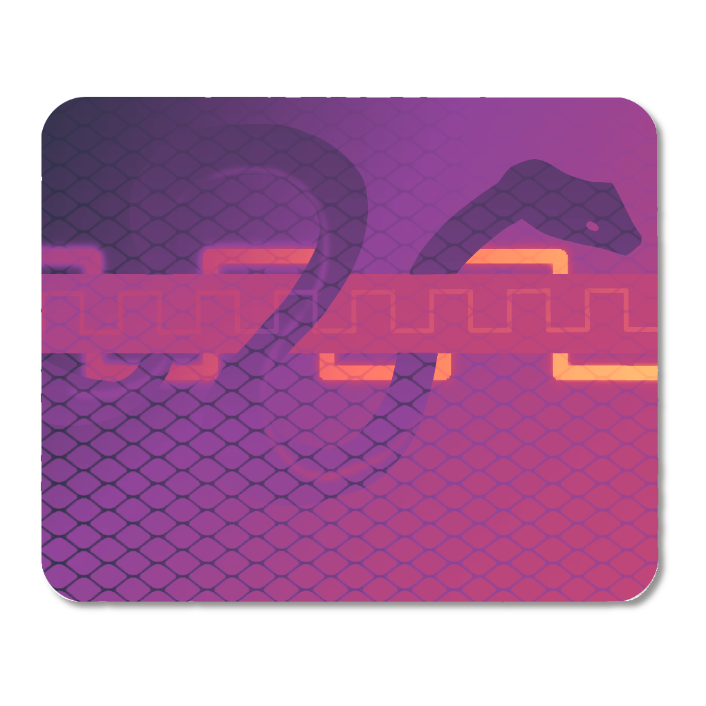 【蛇柄わいんれっどver.】マウスパッド Lサイズ