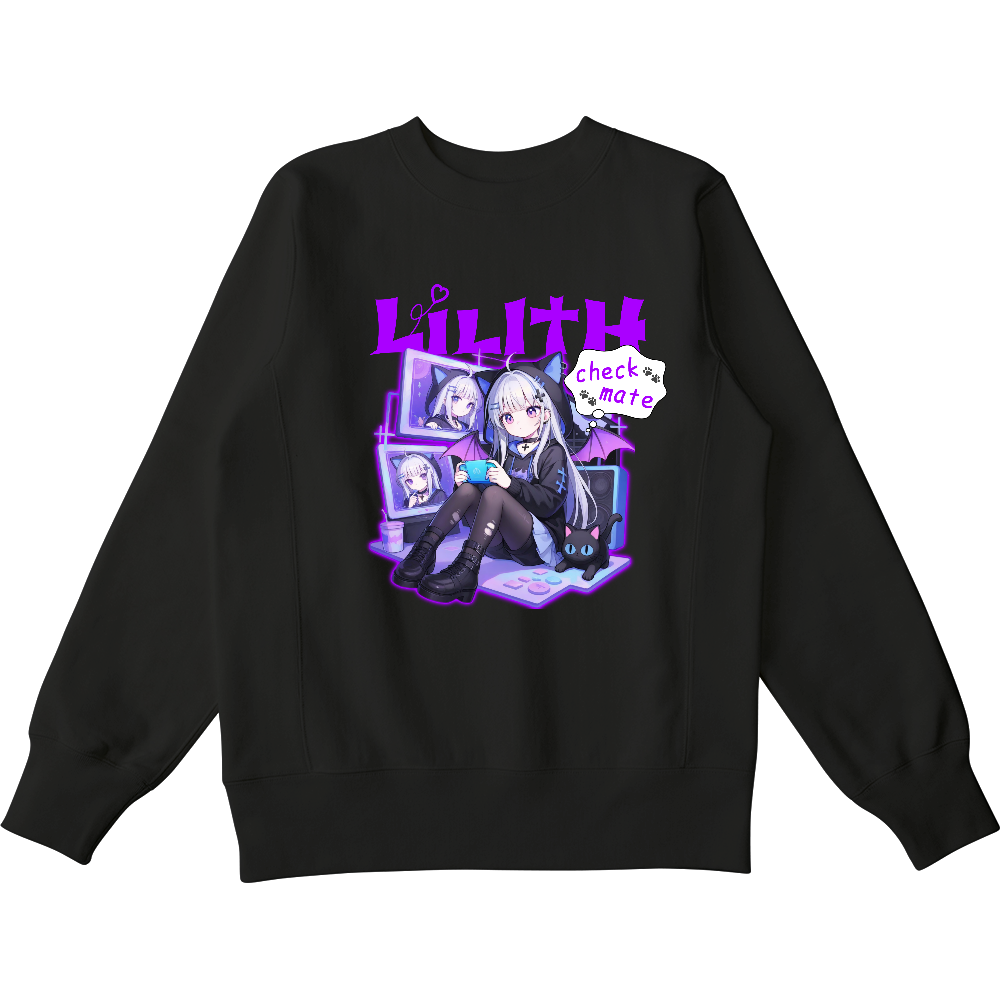 LilItH -リリス- チェックメイト　ヘビーウェイトスウェット