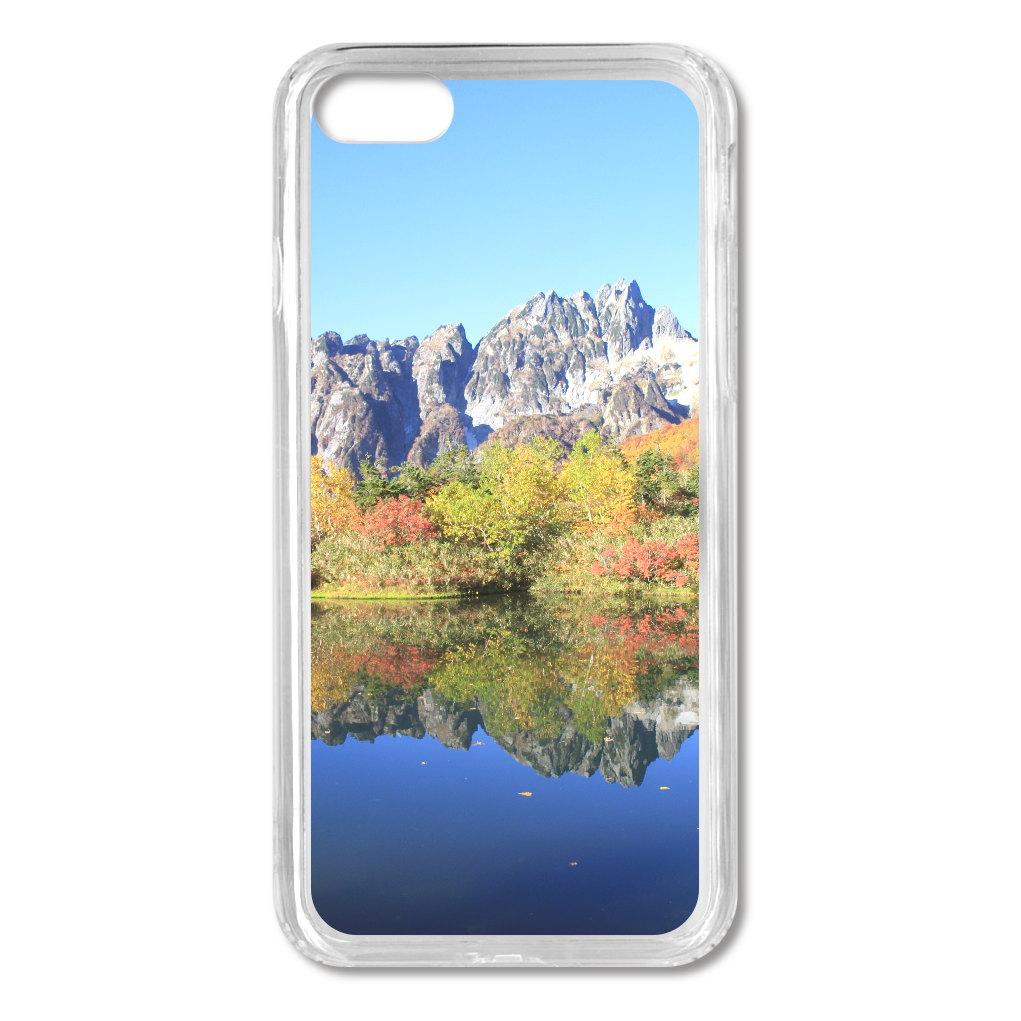 裏剱岳と紅葉と仙人池　iPhone8/SE2/SE3 MagSafe対応 耐衝撃クリアケース