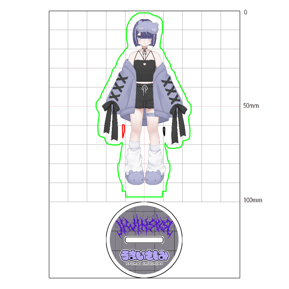 さしみちゃんアクスタ ルームウェアボブ