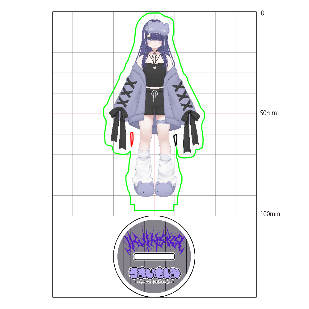 さしみちゃんアクスタ ルームウェアロング