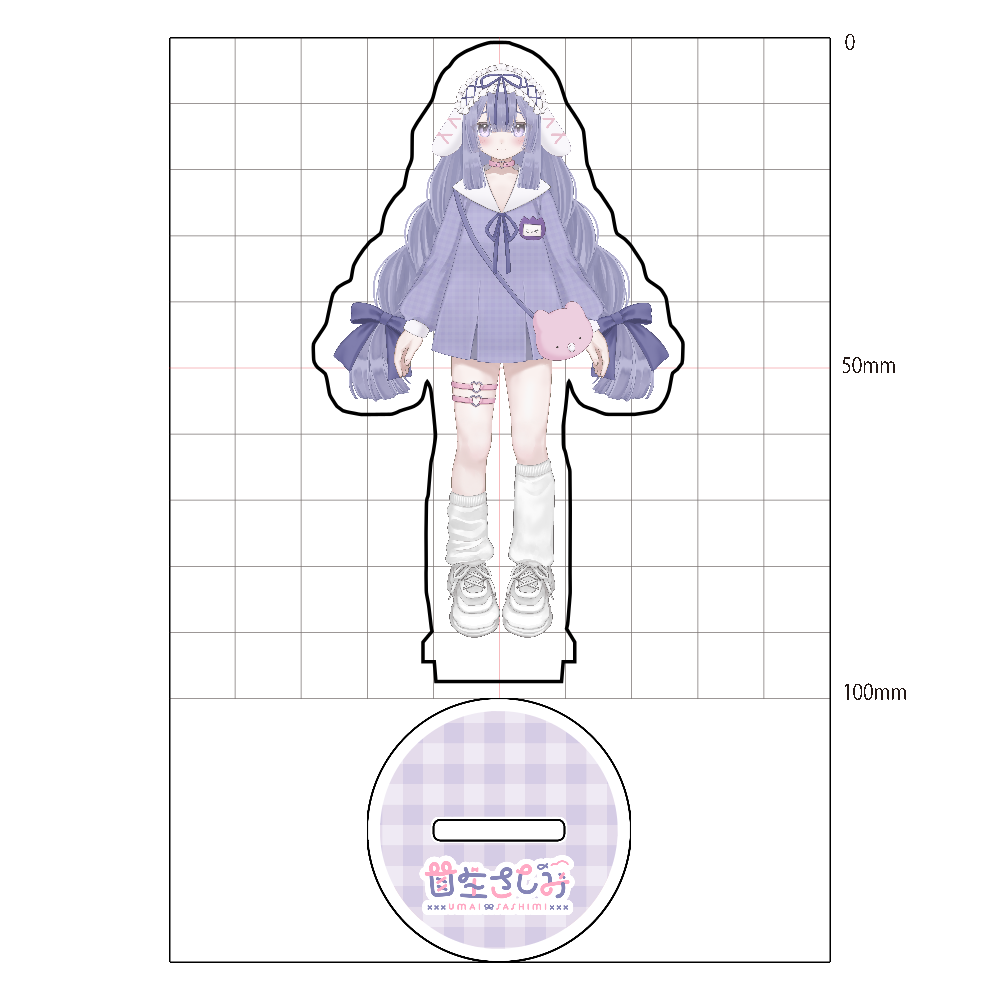 さしみちゃん前モデルアクスタ 通常衣装上着なし