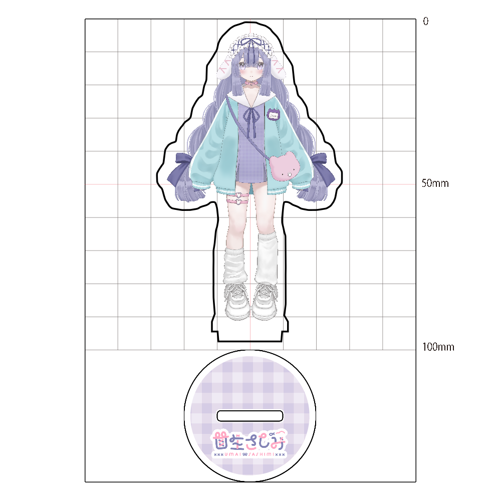 さしみちゃん前モデルアクスタ 通常衣装