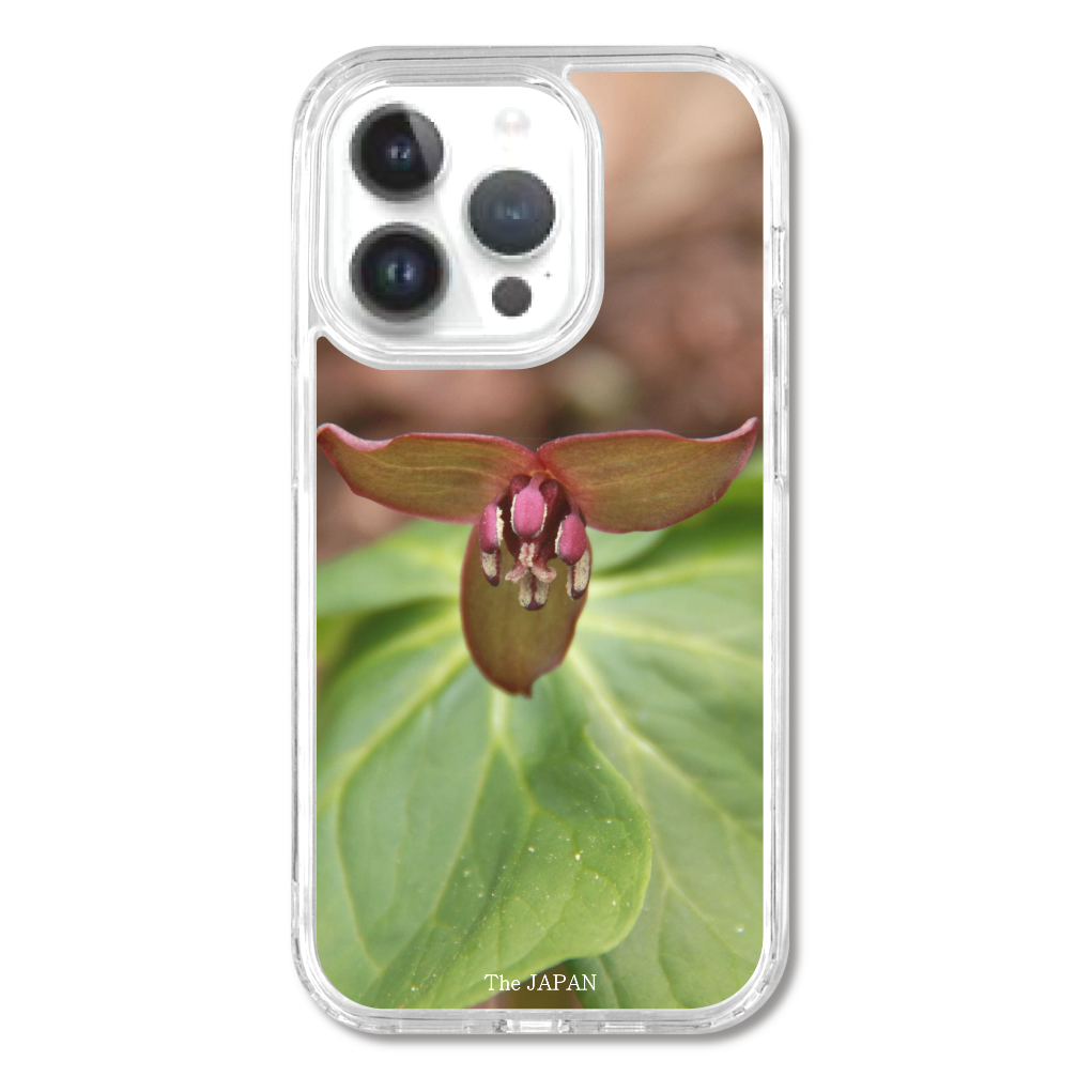 TheJAPAN10 エンレイソウ sq-ip-emd-0011  iPhone14Pro MagSafe対応 耐衝撃クリアケース