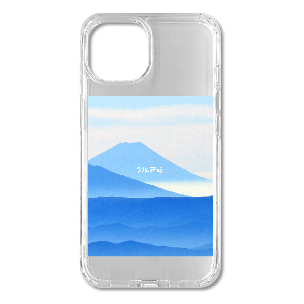 Mt.Fuji 青富士1　iPhone14 MagSafe対応 耐衝撃クリアケース