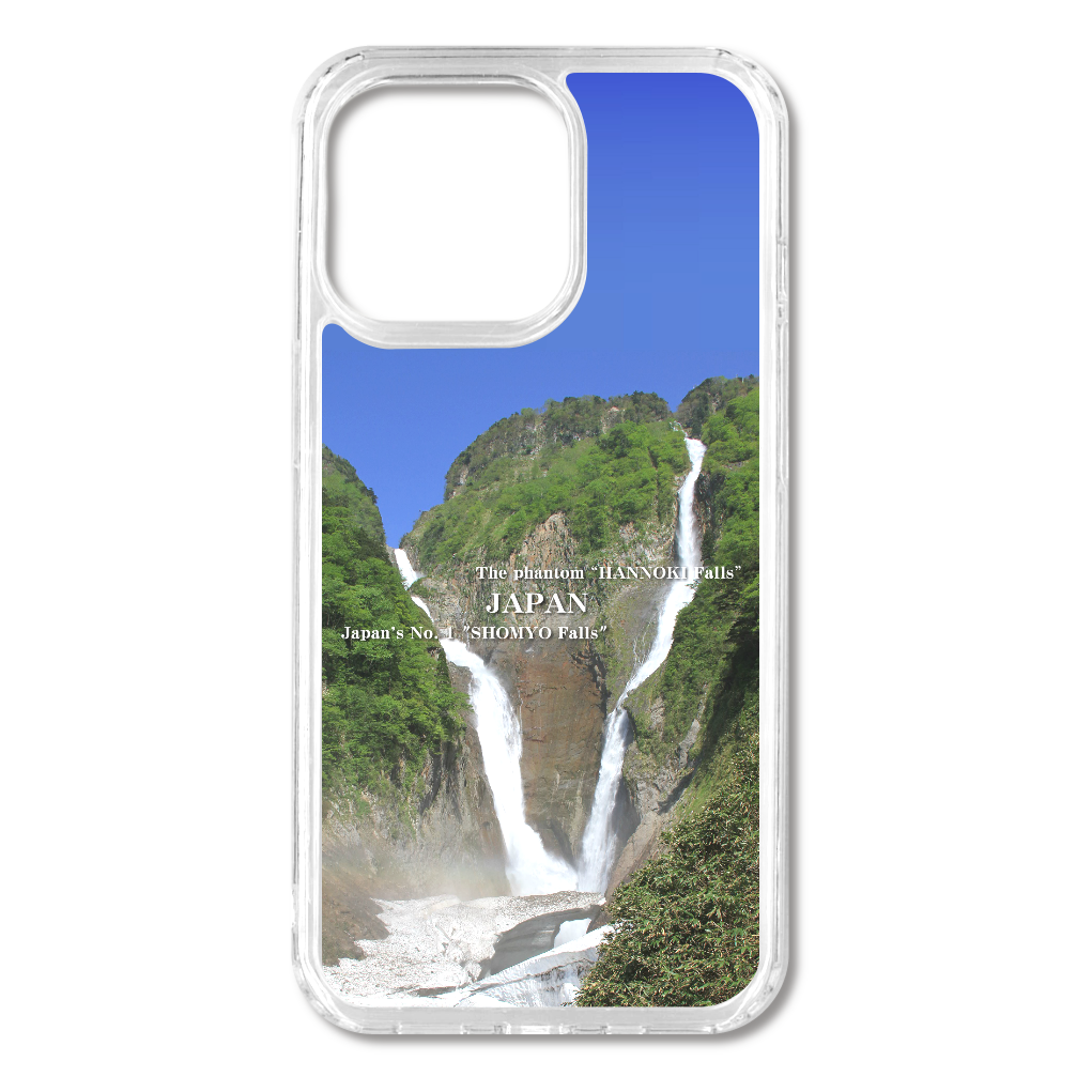 TheJAPAN28 日本一の称名滝 sq-ip-emd-0029  iPhone13Pro MagSafe対応 耐衝撃クリアケース