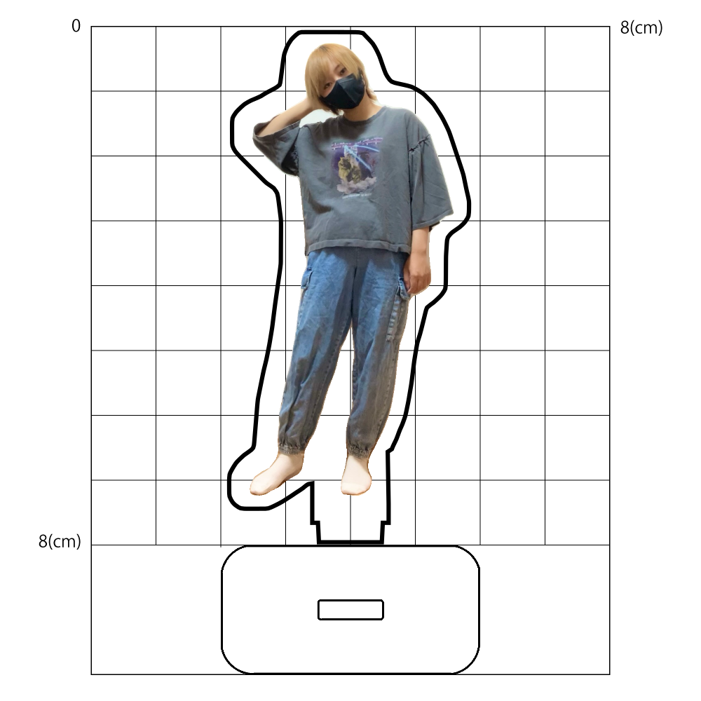 頭かいてる アクスタ