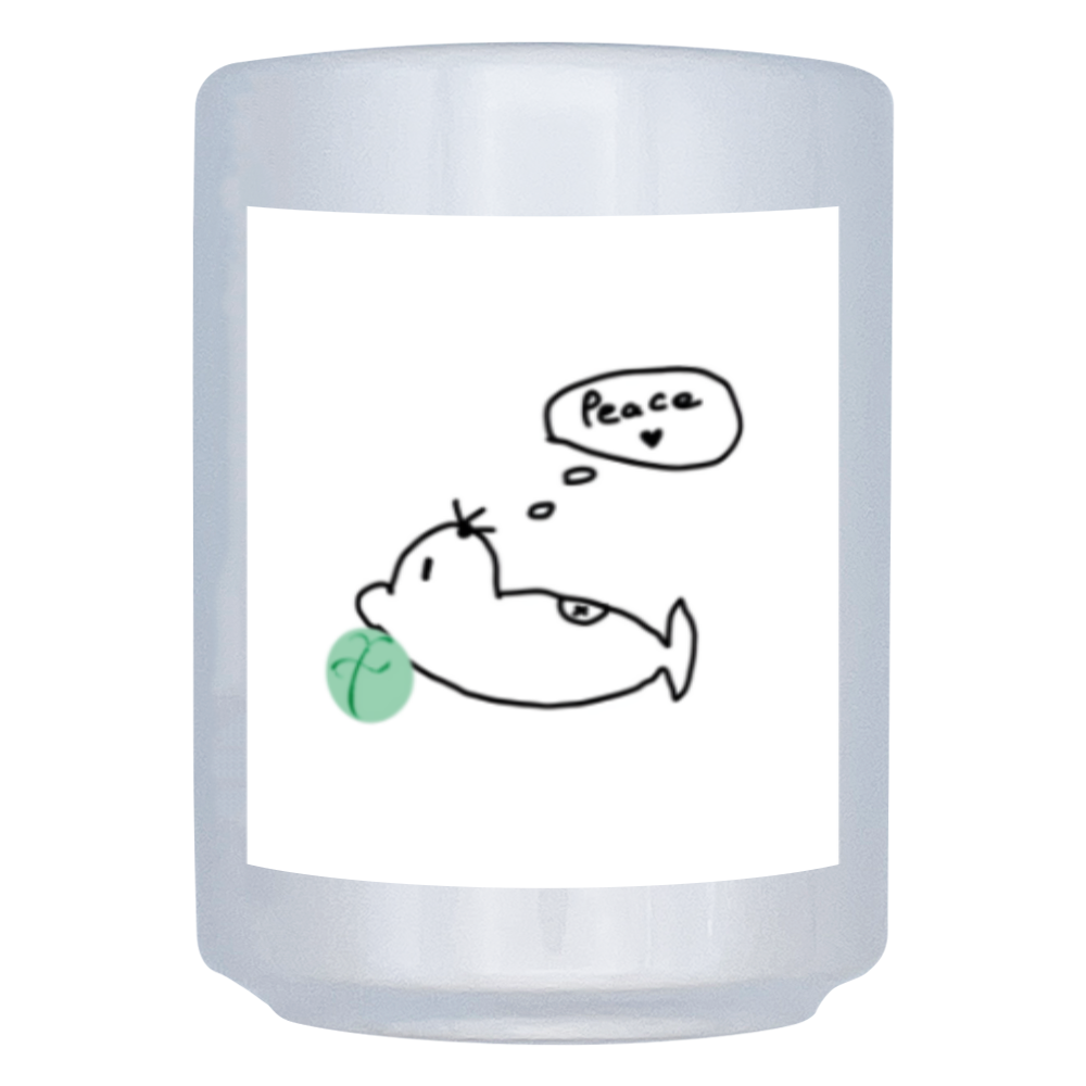  peaceラッコ　湯呑み