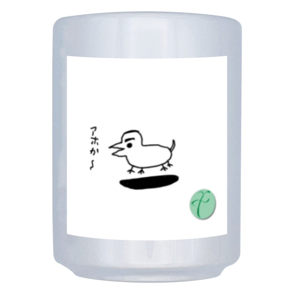 peaceカラス　湯呑み